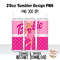 Barbie Quilted 20oz Skinny Tumbler Sublimation Wrap PNG, Waterslide, UV DTF,  Digital Instant Download