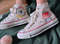 Embroidered ConverseMushroom ConverseEmbroidered Big Red Mushrooms,Fairies And FlowerConverse High Tops Chuck Taylor 1970sGift For Her - 1.jpg