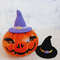 Easy crochet witch hat pattern. Halloween crochet pattern beginners. DIY Halloween decor.