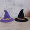 Easy crochet witch hat pattern. Halloween crochet pattern beginners. DIY Halloween decor.