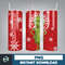 Designs 2D, 3D Christmas Tumbler Sublimation , 20oz Skinny Tumbler Wrap, Cartoon Funny Christmas Design Tumbler (25).jpg