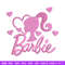 Barbie pink embroidery design, Barbie embroidery, Embroidery file, Embroidery shirt, Emb design, Digital download.jpg