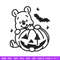 Pooh pumpkin embroidery design, Halloween embroidery, Embroidery file, Embroidery shirt, Emb design, Digital download.jpg