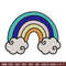 Rainbown cute embroidery design, Rainbown embroidery, Embroidery file, Embroidery shirt, Emb design, Digital download.jpg