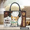 Personalized Baby Yorgi Leather Handbag, Cute Dog Women Handbag, Personalized Leather bag,Love COrgi ,Yorgi Handbag,Handmade Bag, Crossbody - 1.jpg