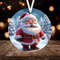 3D Cute Santa Claus Christmas Ornament Sublimation PNG, 300 dpi, Instant Digital Download, Christmas Round Ornament PNG 3D Christmas - 1.jpg