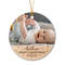 Personalized Photo First Christmas Ornament 2023 for New Dad Mom Newborn, Baby's First Christmas Picture Frame Ornament, Upload Any Photo - 2.jpg