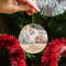 Personalized Photo First Christmas Ornament 2023 for New Dad Mom Newborn, Baby's First Christmas Picture Frame Ornament, Upload Any Photo - 3.jpg