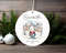 Baby's First Christmas Rabbit Personalized Ceramic Ornament Home Decor Christmas Round Ornament - 4.jpg