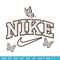 Nike butterfly embroidery design, logo embroidery, logo design, logo shirt, digital download.jpg