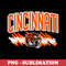 Cincinnati Football Sublimation Design - High-Intensity - Dynamic PNG Digital Download