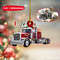 Trucker Flat Christmas Ornament,  Personalized Truck Ornament, Trucker Christmas Light Ornament - 1.jpg