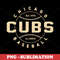 Chicago Cubs - Vintage Sublimation PNG - Buck Tee Originals Exclusively