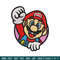 Mario circle embroidery design, Mario embroidery, Embroidery file, Embroidery shirt, Emb design,Digital download.jpg