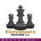 Checkmate Logo embroidery design, Checkmate Logo embroidery, embroidery file, logo design, logo shirt, Digital download.jpg