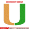 Miami Hurricanes embroidery design, Miami Hurricanes embroidery, logo Sport, Sport embroidery, NCAA embroidery.jpg