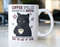 Funny Cat Drinking Coffee Mug stating,Coffee Spelled Backwards is EEFFOC Just Know I Don't Give EEFFOC Until I've Had My Coffee - 1.jpg