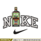 Bottle x nike logo embroidery design, Nike embroidery, Embroidery file, Embroidery shirt, Nike design, Digital download.jpg
