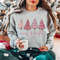 Merry & Bright Pink Christmas Trees Sweatshirt, Cute Christmas Sweatshirt, Women's Holiday Sweater, Winter Sweatshirt, Christmas Shirt - 2.jpg