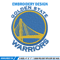 Golden State Warriors logo Embroidery, NBA Embroidery, Sport embroidery, Logo Embroidery, NBA Embroidery design.jpg