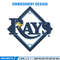 Tampa Bay Rays logo Embroidery, MLB Embroidery, Sport embroidery, Logo Embroidery, MLB Embroidery design..jpg