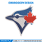 Toronto Blue Jays logo Embroidery, MLB Embroidery, Sport embroidery, Logo Embroidery, MLB Embroidery design.jpg