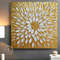 golden-daisy-art-original-painting-abstract-flower-wall-art-gold-and-white-textured-artwork