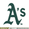 Oakland Athletics logo Embroidery, MLB Embroidery, Sport embroidery, Logo Embroidery, MLB Embroidery design..jpg