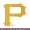 Pittsburgh Pirates logo Embroidery, MLB Embroidery, Sport embroidery, Logo Embroidery, MLB Embroidery design.jpg