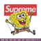 Spongebob Squarepants Supreme Embroidery design, Spongebob Embroidery, cartoon design, Embroidery File, Digital download.jpg