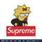 Supreme Lisa Simpson Embroidery design, Simpson Embroidery, cartoon design, Embroidery File, Digital download..jpg