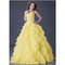 Grace Karin Off The Shoulder Sweetheart Neck Shiny Beading  Tulle Lace Yellow prom dress.jpg