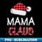 MW-20231102-17991_Mama Claus Funny Red Buffalo Plaid Santa Hat Matching Family Christmas Gifts 7199.jpg