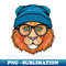 FG-20231112-21408_Orange Lion Wearing Glasses and a blue Hat 2714.jpg