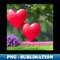 BJ-20231113-33591_Valentine Wall Art - Hearts growing together - Unique Valentine Fantasy Planet Landsape - Photo print canvas artboard print Canvas Print and T