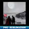 EE-20231113-33586_Valentine Wall Art - Dangerous date on the shore - Unique Valentine Fantasy Planet Landsape - Photo print canvas artboard print Canvas Print a