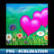 PX-20231113-33587_Valentine Wall Art - Entwined hearts - Unique Valentine Fantasy Planet Landsape - Photo print canvas artboard print Canvas Print and T shirt 5