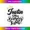 WY-20231114-2834_Justin The Birthday King Happy Birthday Shirt Men Boys Teens.jpg