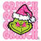 Pink Preppy Grinch SVG Retro Grinch Face Christmas Digital File.jpg