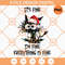 I'm Fine Everything is Fine Cat PNG, In Christmas Hat PNG, Christmas Lighting Ornament PNG - SVG Secret Shop.jpg