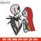 Jack and Sally love Embroidery design, Horror Embroidery, horror design, Embroidery File, logo shirt, Digital download..jpg