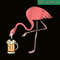 BEER28102322-Flamingo Drinking Beer PNG Funny Pink Flamingo PNG Beer Lover PNG.png