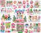 Pink Bluey Christmas Png Bundle, Pink Bluey Family Christmas Png