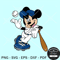 Mickey with baseball SVG, Baseball mouse clipart SVG, Disney sport SVG.jpg
