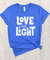Love and Light T-Shirt - Hanukkah T-Shirt, Holiday T-shirt, Seasonal T-Shirt, Hanukkah Vibes, Hanukkah Gift, Gift for Her, Celebrate.jpg