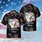 Eagle American Pride 4th Of July Patriotic American Flags Aloha Hawaiian Beach Summer Graphic Prints Button Up Shirt.jpg