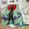 Demon Slayer Tanjiro Wearing Modern Clothes Green Theme Sherpa Fleece Quilt Blanket BL3369 - Wisdom Teez.jpg