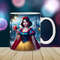 Snow White Mug Wrap, 11oz & 15oz Mug Template, Princess Mug Sublimation Design, Princess Mug Wrap Template, Instant Digital Download PNG.jpg
