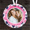 Amazing Nan Birthday Gift Hearts Photo Round Personalised Hanging Ornament.jpg