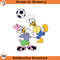 SH1649-Donald Daisy Soccer Cartoon Clipart Download, PNG Download Cartoon Clipart Download, PNG Download.jpg